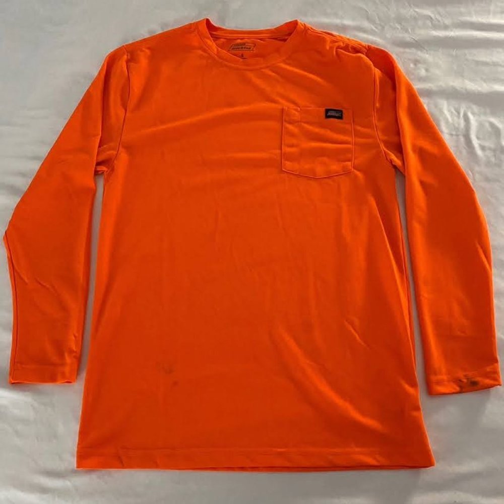 Dickies long sleeve Day-glo orange